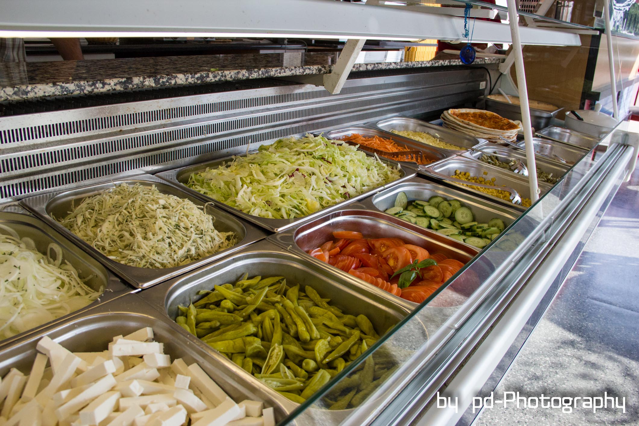 Pizzeria La Roma Rees-Haldern: Salattheke